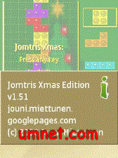 game pic for Jomtris Xmas Edition for s60 3rd